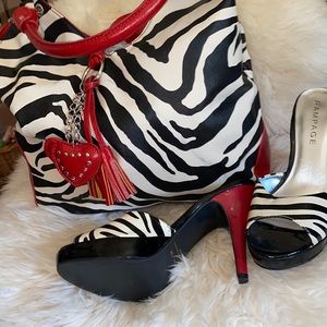 Rampage Platform Heels & Purse